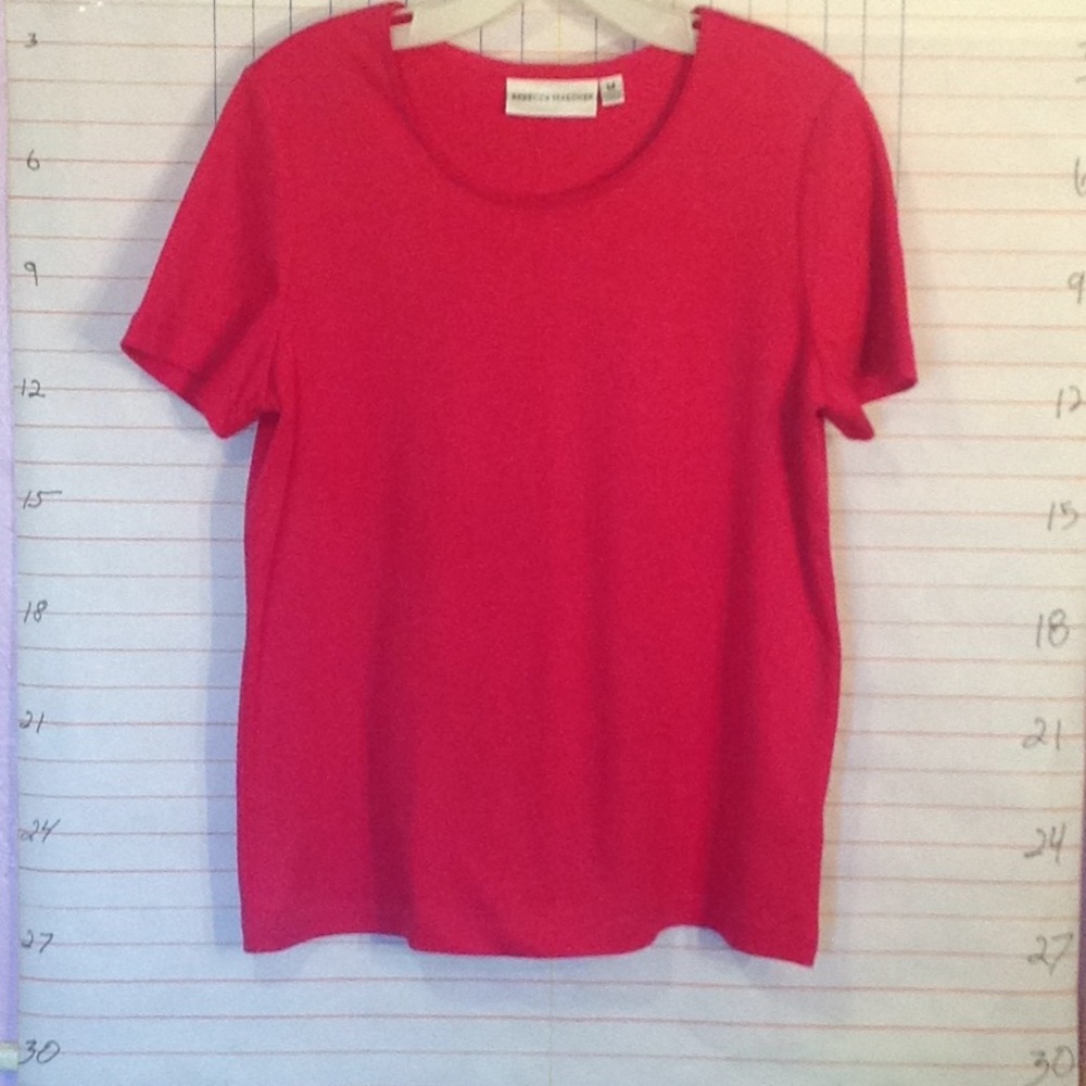 REBECCA MALONE - women's top sz M dark rose